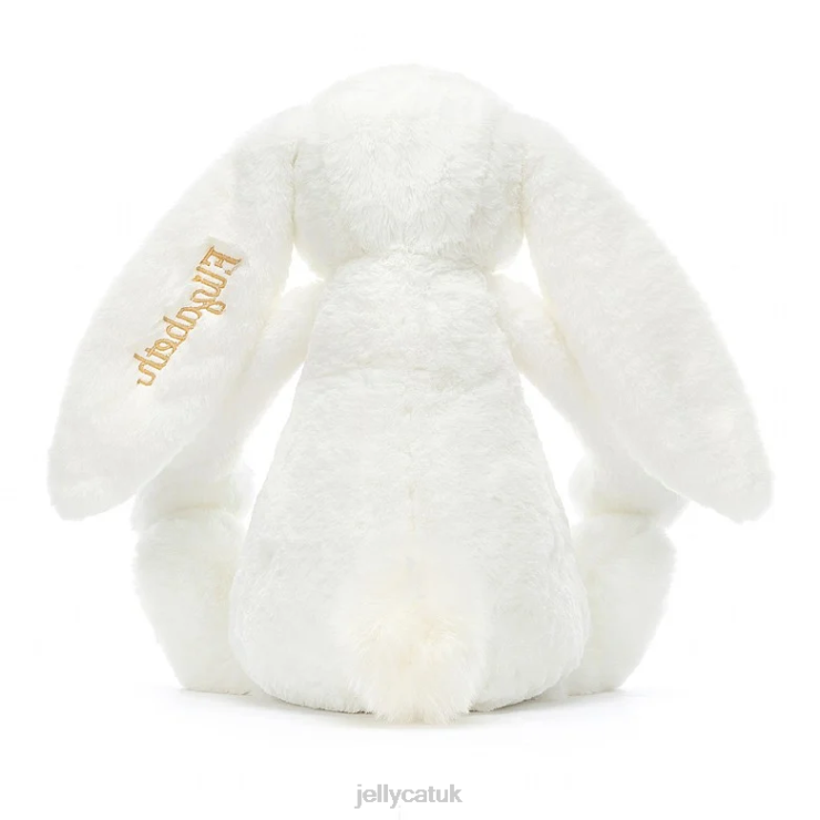 Jellycat Toy V248Z715 Personalised Bashful Luxe Bunny Luna Huge White