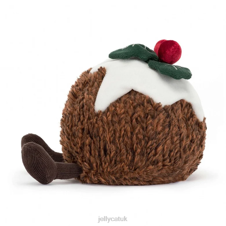 Jellycat Toy V248Z74 Amuseable Christmas Pudding Brown