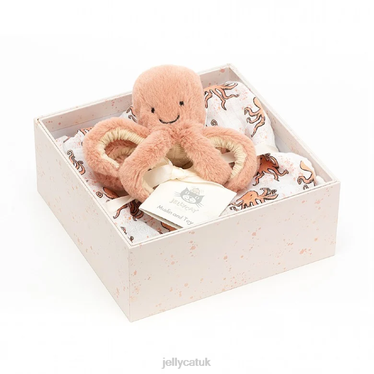 Jellycat Toy V248Z749 Odell Octopus Gift Set Multi-colour