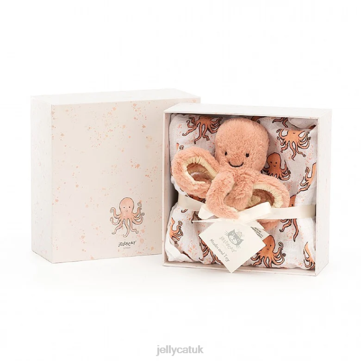 Jellycat Toy V248Z749 Odell Octopus Gift Set Multi-colour