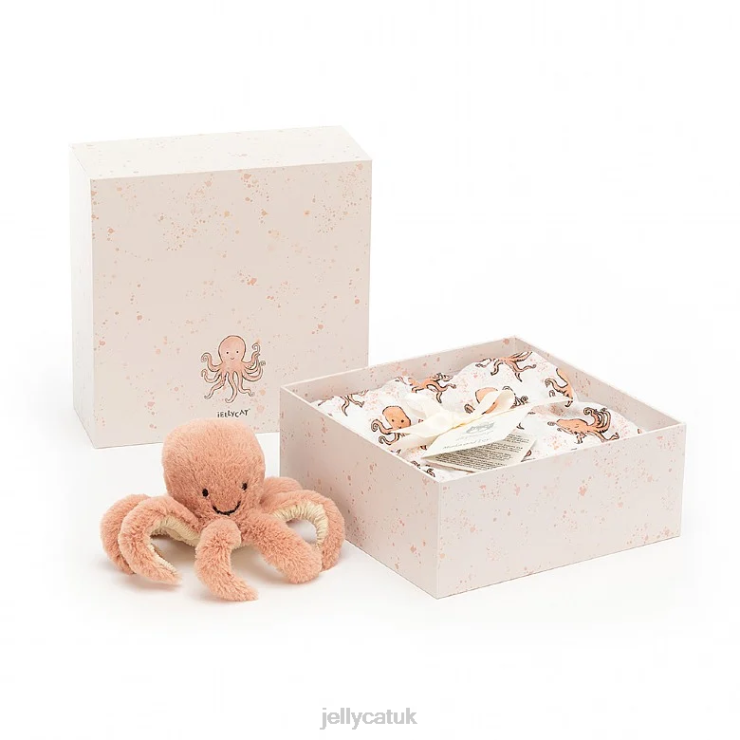 Jellycat Toy V248Z749 Odell Octopus Gift Set Multi-colour