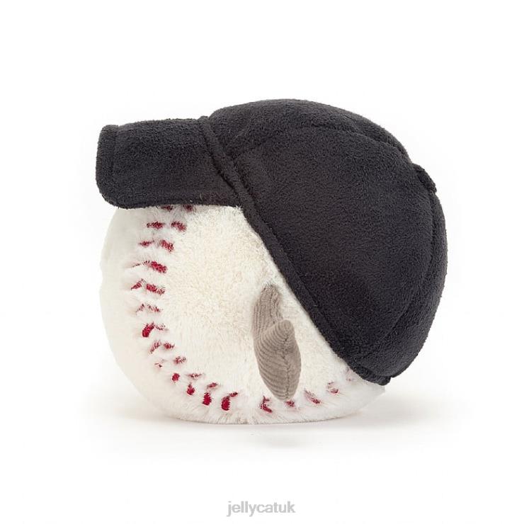 Jellycat Toy V248Z76 Amuseable Sports Baseball White