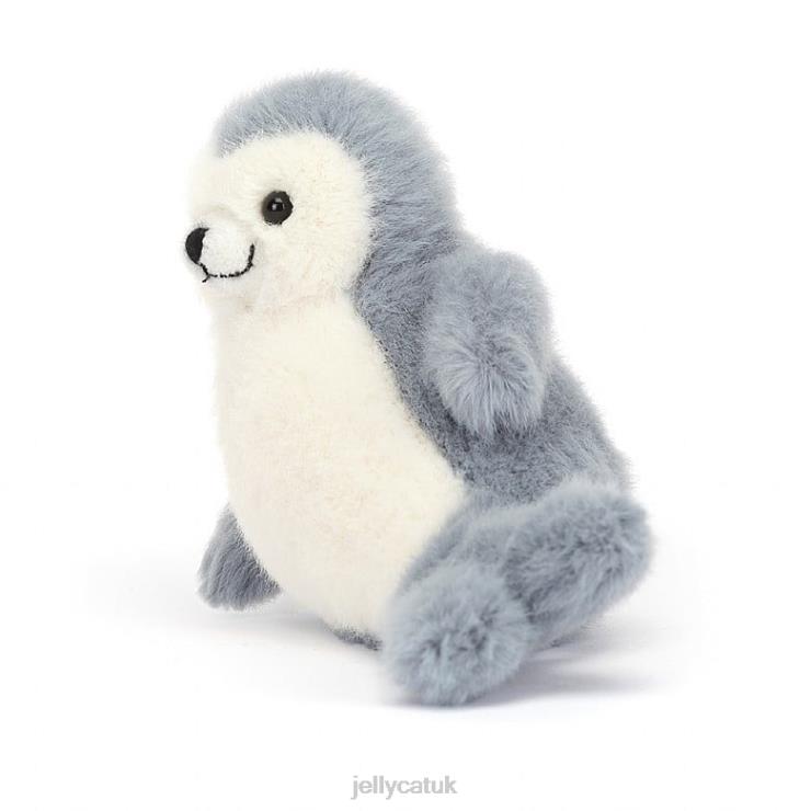 Jellycat Toy V248Z85 Nauticool Roly Poly Seal Grey and White