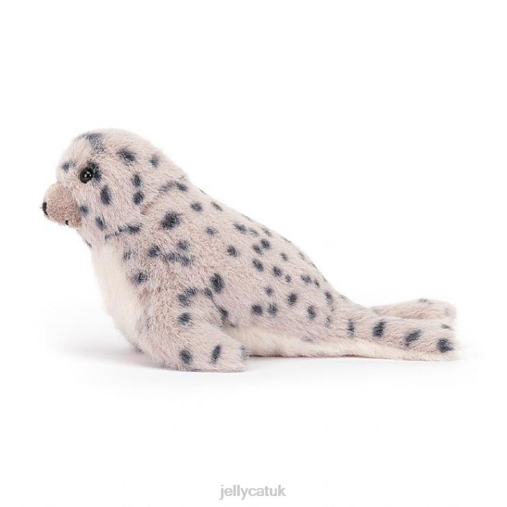 Jellycat Toy V248Z85 Nauticool Roly Poly Seal Grey and White