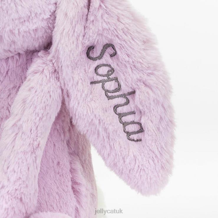 Jellycat Toy V248Z92 Personalised Bashful Bunny Medium Lilac