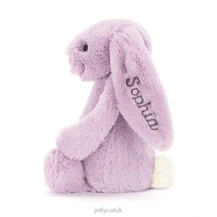 Jellycat Toy V248Z92 Personalised Bashful Bunny Medium Lilac