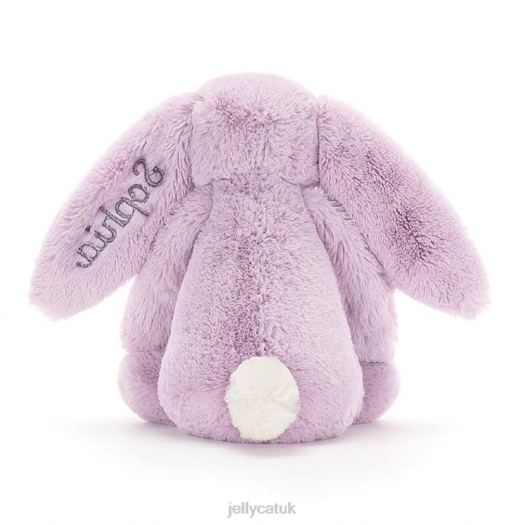 Jellycat Toy V248Z92 Personalised Bashful Bunny Medium Lilac