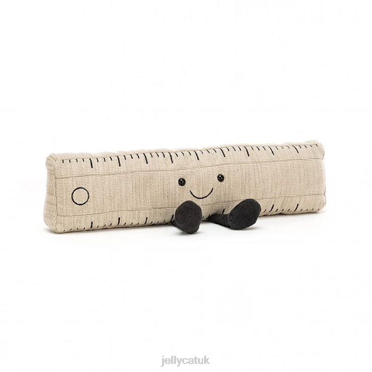 Jellycat Toy V248Z481 Smart Stationery Ruler Beige