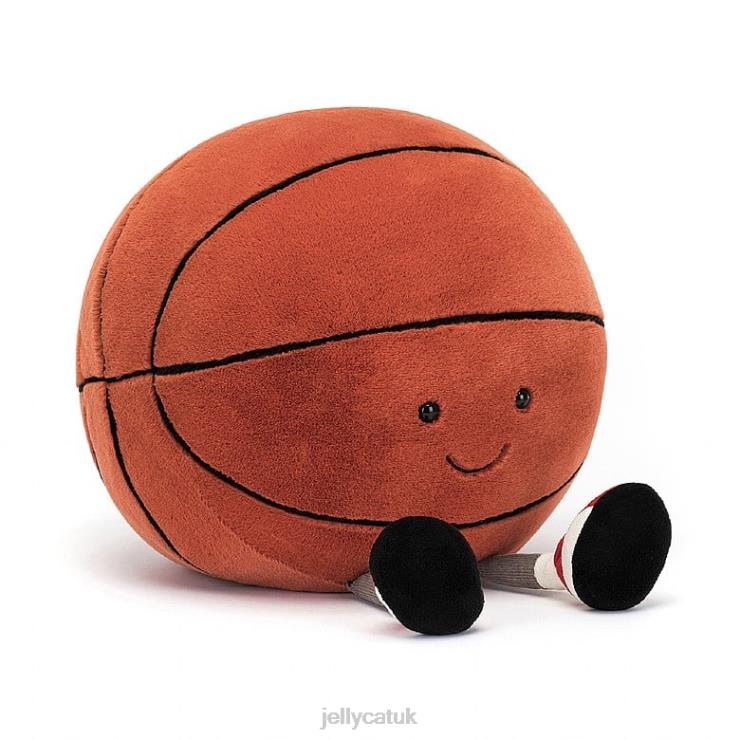 Jellycat Toy V248Z165 Amuseable Sports Basketball Orange