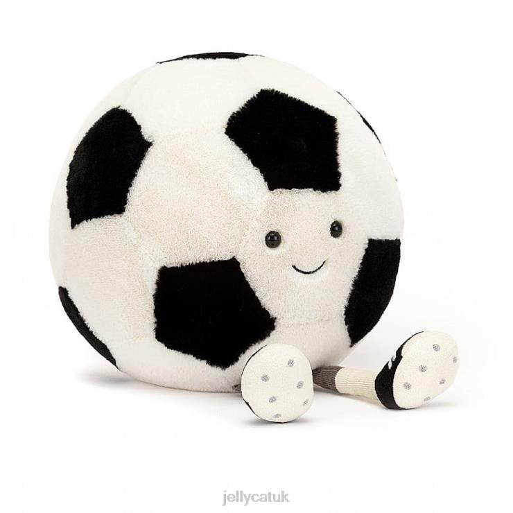 Jellycat Toy V248Z97 Amuseable Sports Football Black & Cream