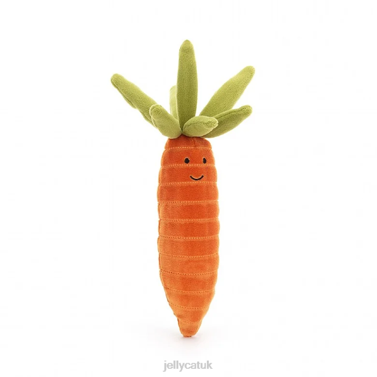 Jellycat Toy V248Z100 Vivacious Vegetable Carrot Orange