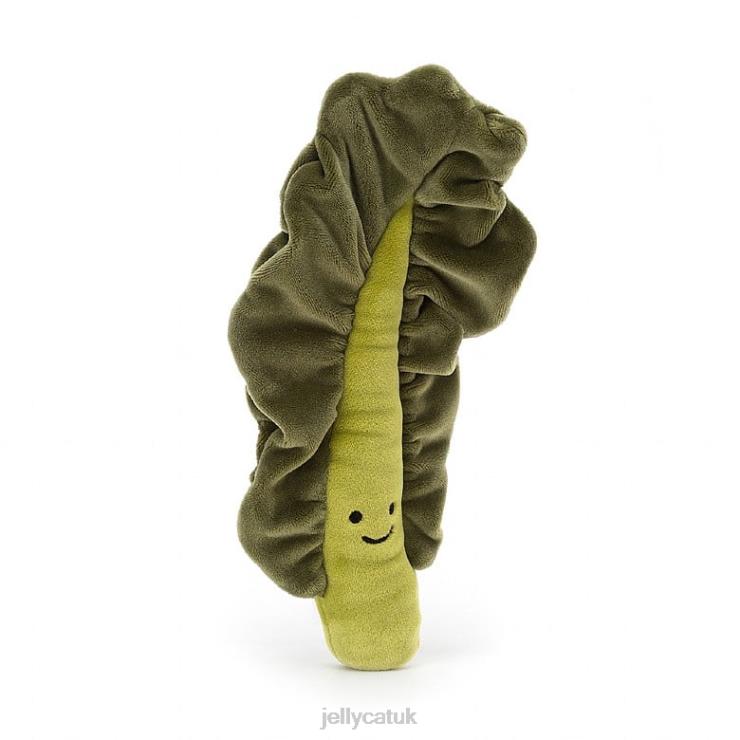 Jellycat Toy V248Z138 Vivacious Vegetable Kale Leaf Green