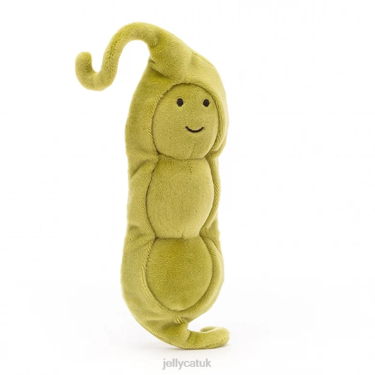 Jellycat Toy V248Z167 Vivacious Vegetable Pea Green