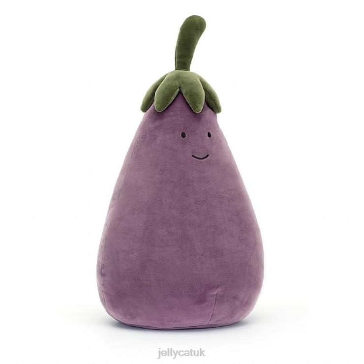 Jellycat Toy V248Z246 Vivacious Vegetable Aubergine Purple