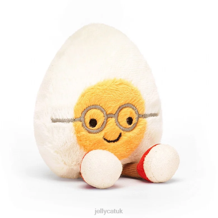 Jellycat Toy V248Z32 Amuseable Boiled Egg Geek Yellow and Cream