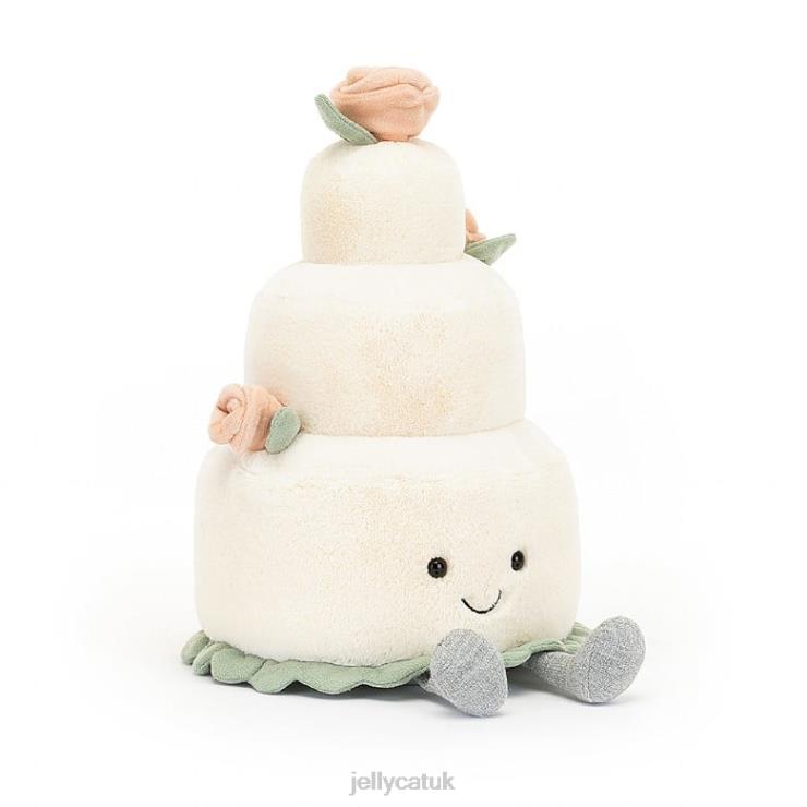 Jellycat Toy V248Z364 Amuseable Wedding Cake White