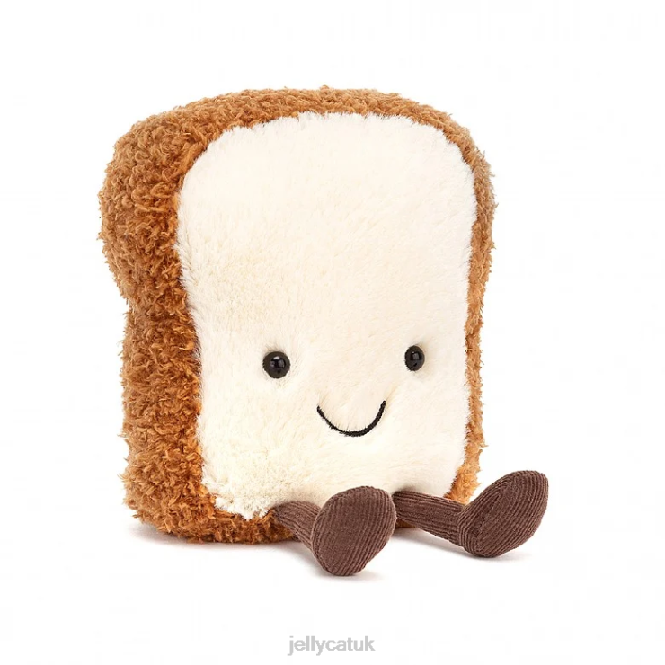 Jellycat Toy V248Z533 Amuseable Toast Brown and White