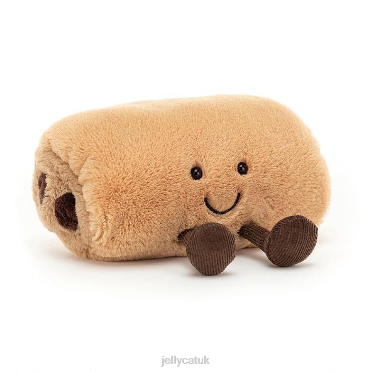 Jellycat Toy V248Z536 Amuseable Pain Au Chocolat Beige