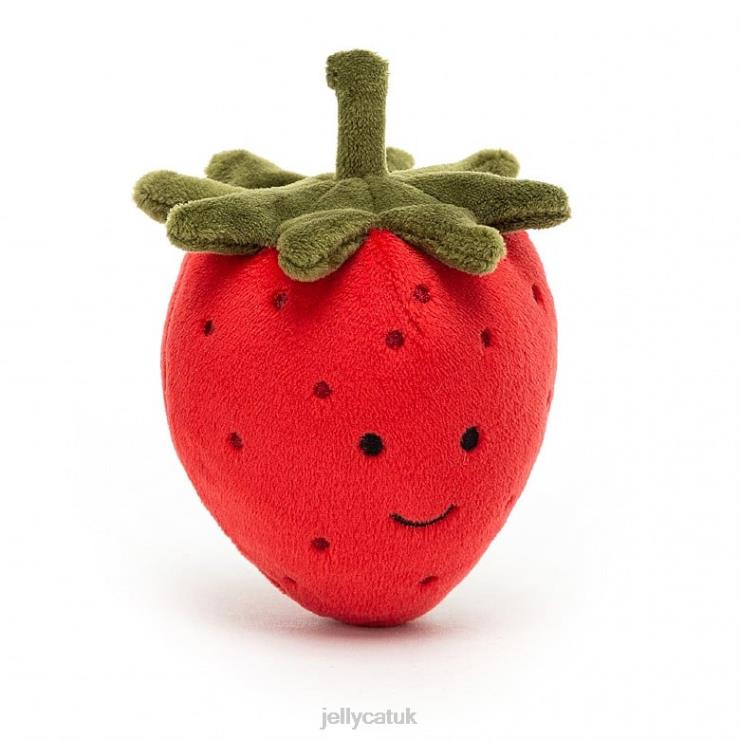 Jellycat Toy V248Z572 Fabulous Fruit Strawberry Red