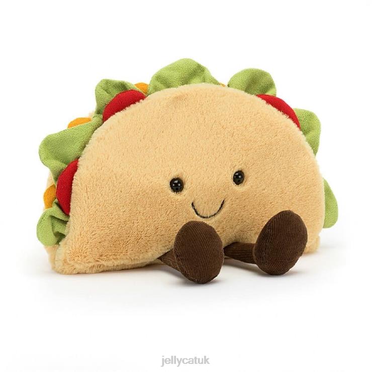 Jellycat Toy V248Z57 Amuseable Taco Beige