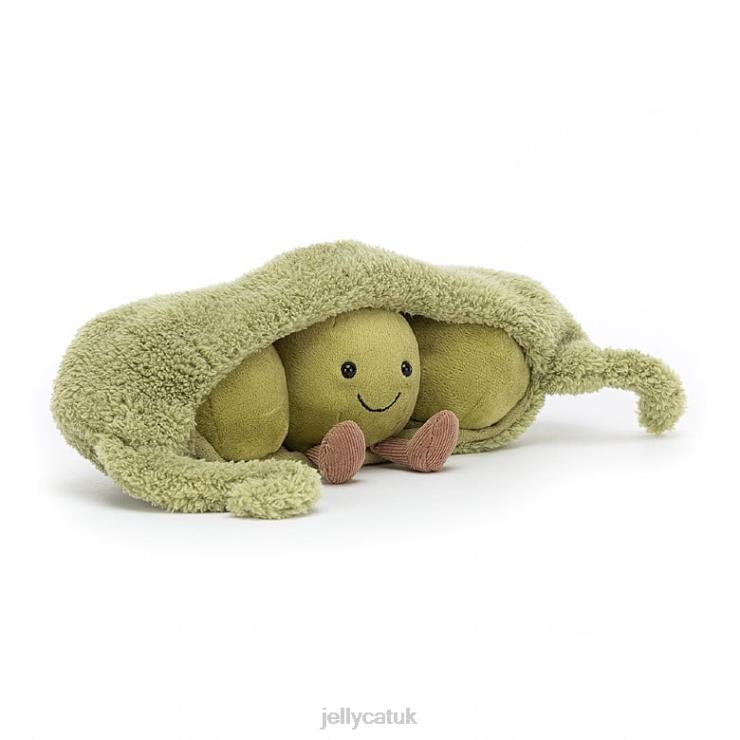 Jellycat Toy V248Z590 Amuseable Pea in a Pod Green