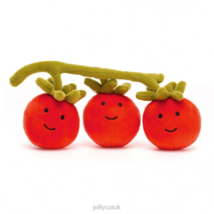 Jellycat Toy V248Z597 Vivacious Vegetable Tomato Red