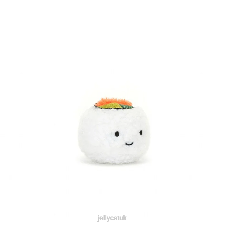 Jellycat Toy V248Z648 Sassy Sushi Uramaki Cream