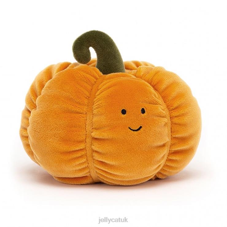 Jellycat Toy V248Z661 Vivacious Vegetable Pumpkin Orange