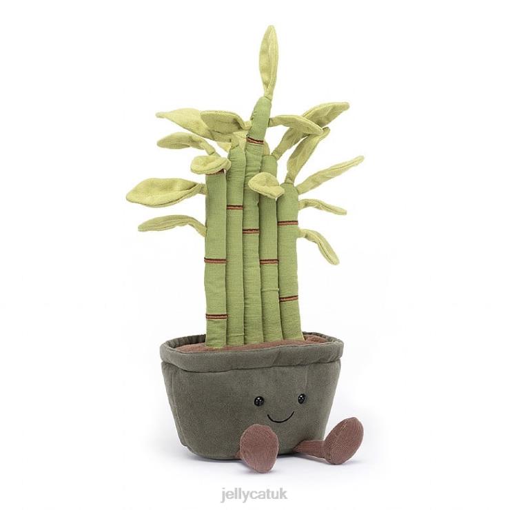 Jellycat Toy V248Z366 Amuseable Potted Bamboo Green