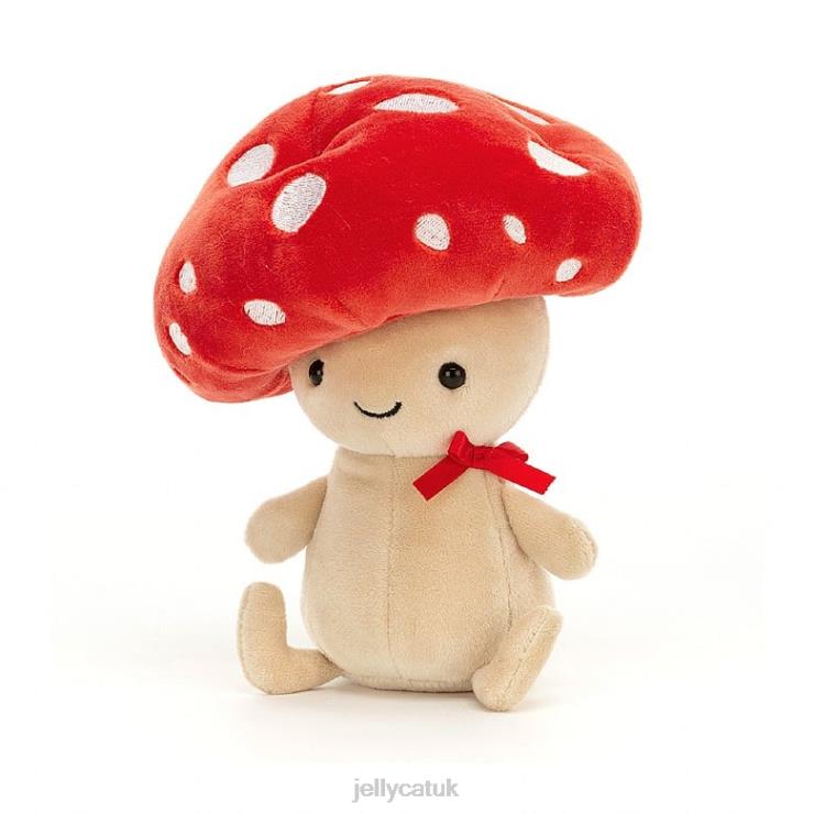 Jellycat Toy V248Z629 Fun-Guy Robbie Red