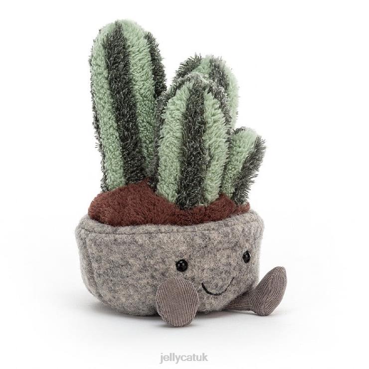 Jellycat Toy V248Z673 Silly Succulent Columnar Cactus Green