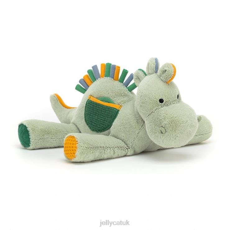 Jellycat Toy V248Z769 Peek-a-Boo Dino Activity Toy Green