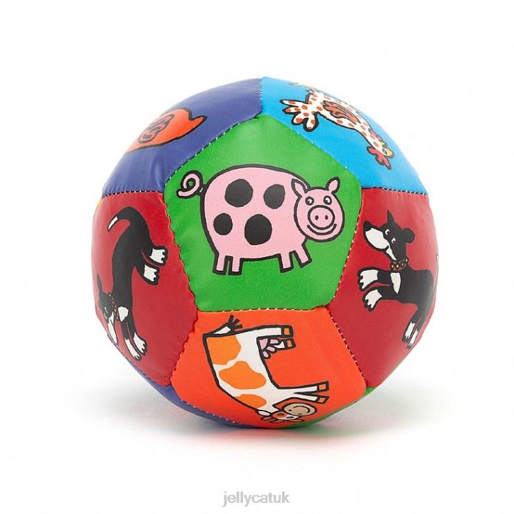 Jellycat Toy V248Z752 Farm Tails Boing Ball Multi-colour