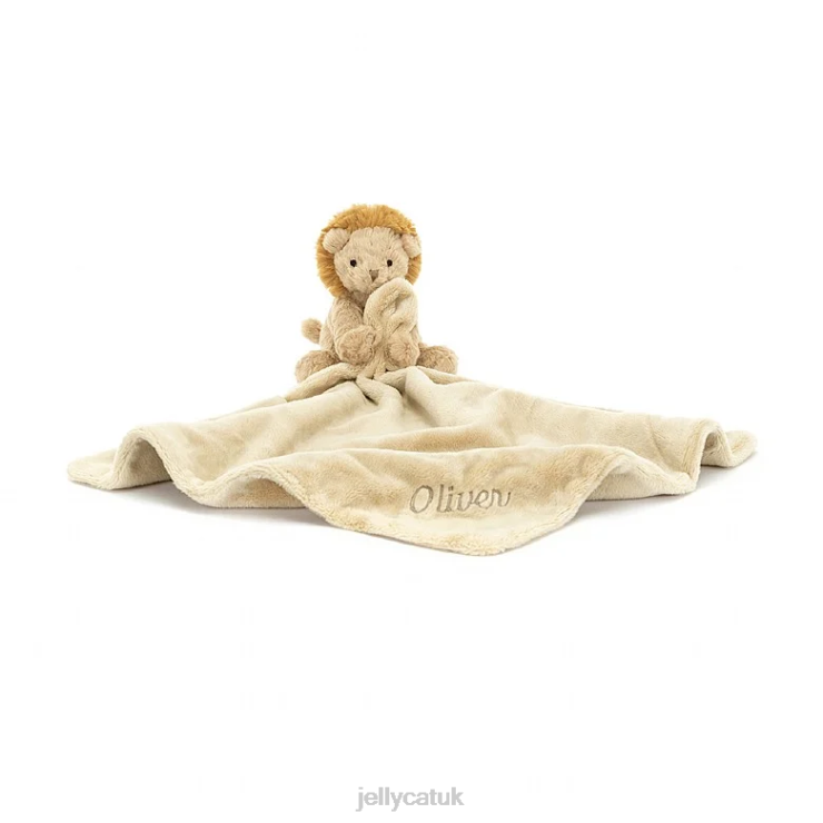 Jellycat Toy V248Z180 Personalised Fuddlewuddle Lion Soother Yellow