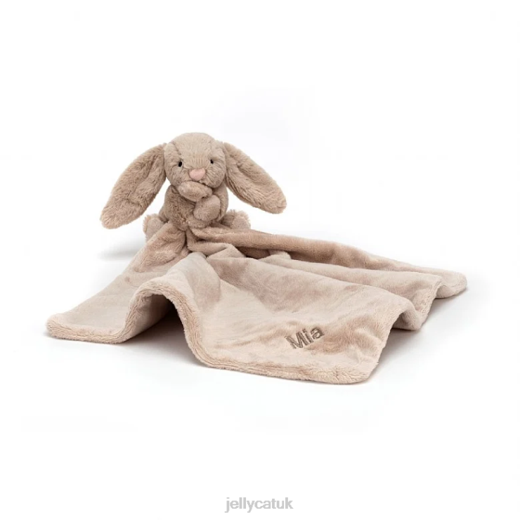 Jellycat Toy V248Z238 Personalised Bashful Bunny Soother Beige