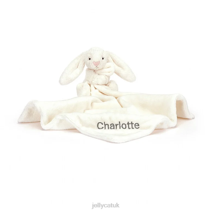 Jellycat Toy V248Z293 Personalised Bashful Bunny Soother Cream