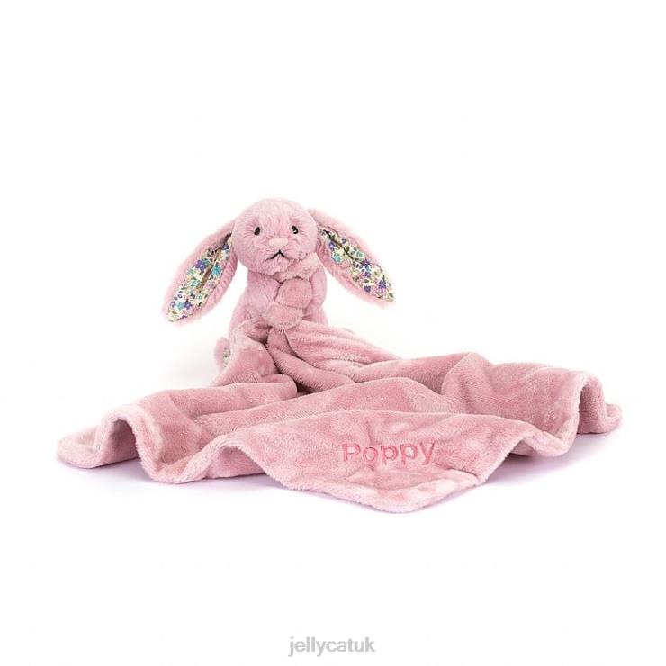 Jellycat Toy V248Z328 Personalised Blossom Tulip Bunny Soother Pink