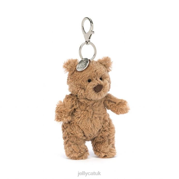 Jellycat Accessory V248Z15 Bartholomew Bear Bag Charm Brown