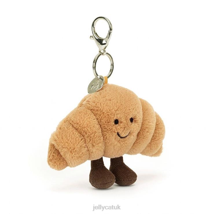 Jellycat Accessory V248Z17 Amuseable Croissant Bag Charm Beige