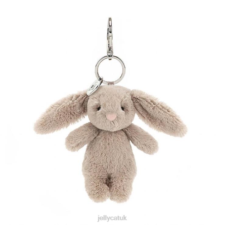 Jellycat Accessory V248Z525 Bashful Bunny Bag Charm Beige