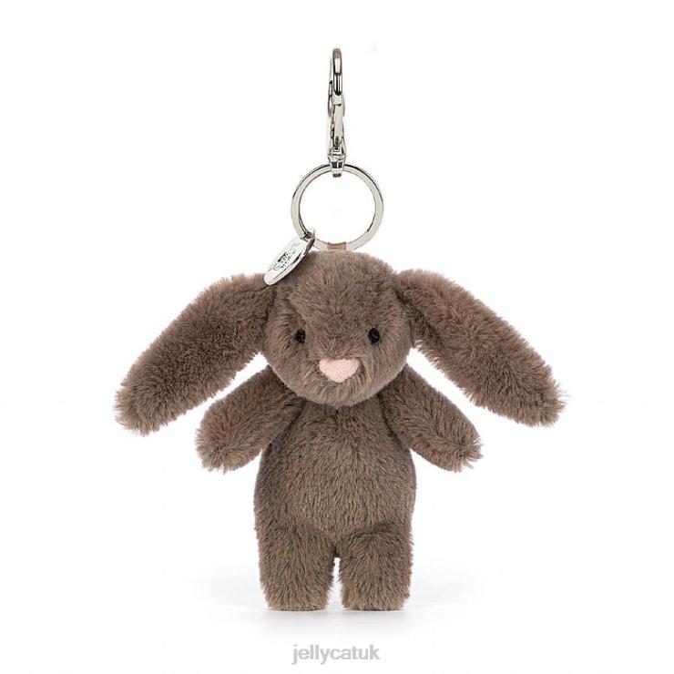 Jellycat Accessory V248Z560 Bashful Bunny Truffle Bag Charm Brown