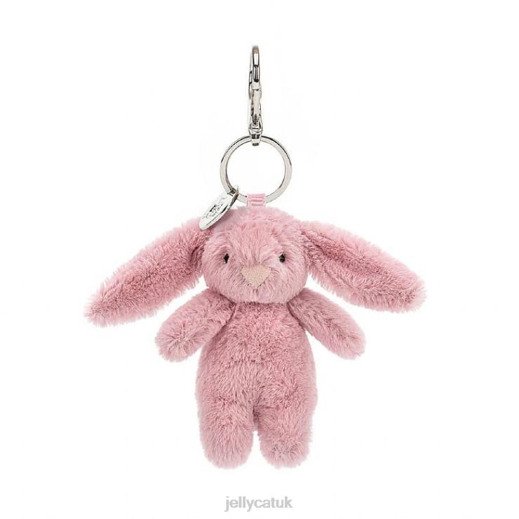 Jellycat Accessory V248Z577 Bashful Bunny Tulip Bag Charm Pink