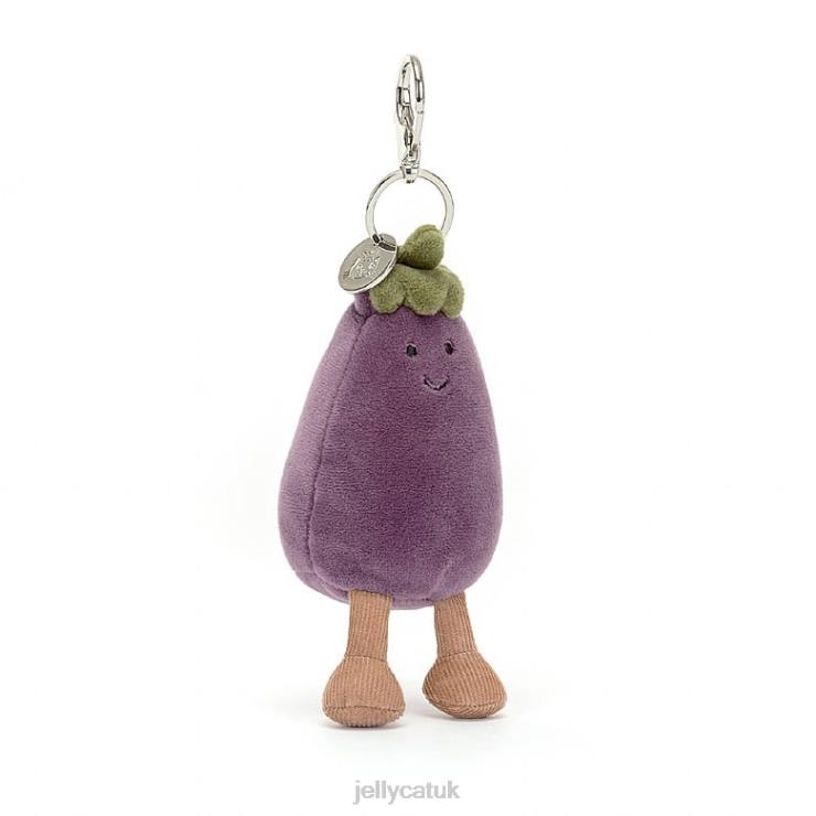 Jellycat Accessory V248Z75 Vivacious Aubergine Bag Charm Purple