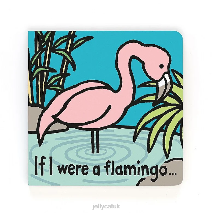 Jellycat Book V248Z788 If I Were A Flamingo Book Multi-colour