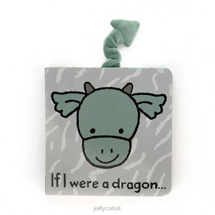 Jellycat Book V248Z801 If I Were A Dragon Book Multi-colour