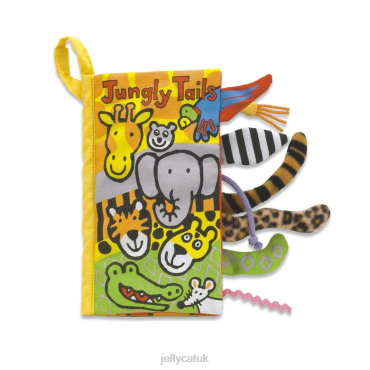 Jellycat Book V248Z754 Jungly Tails Book Multi-colour