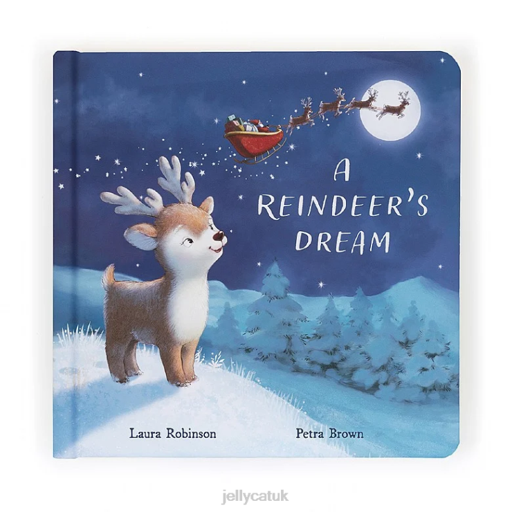 Jellycat Book V248Z193 Mitzi Reindeer's Dream Book Multi-colour