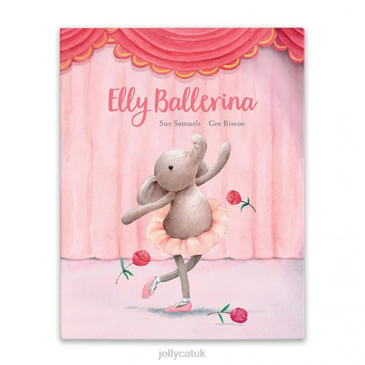 Jellycat Book V248Z703 Elly Ballerina Book Multi-colour