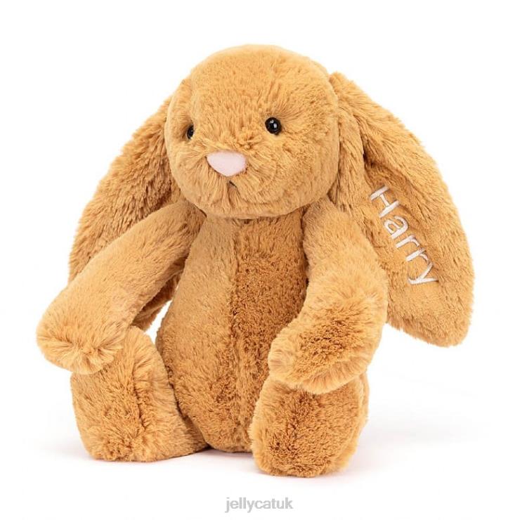 Jellycat Toy V248Z214 Personalised Bashful en Bunny Medium Gold