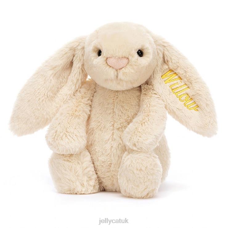 Jellycat Toy V248Z237 Personalised Bashful Luxe Bunny Willow Medium Beige